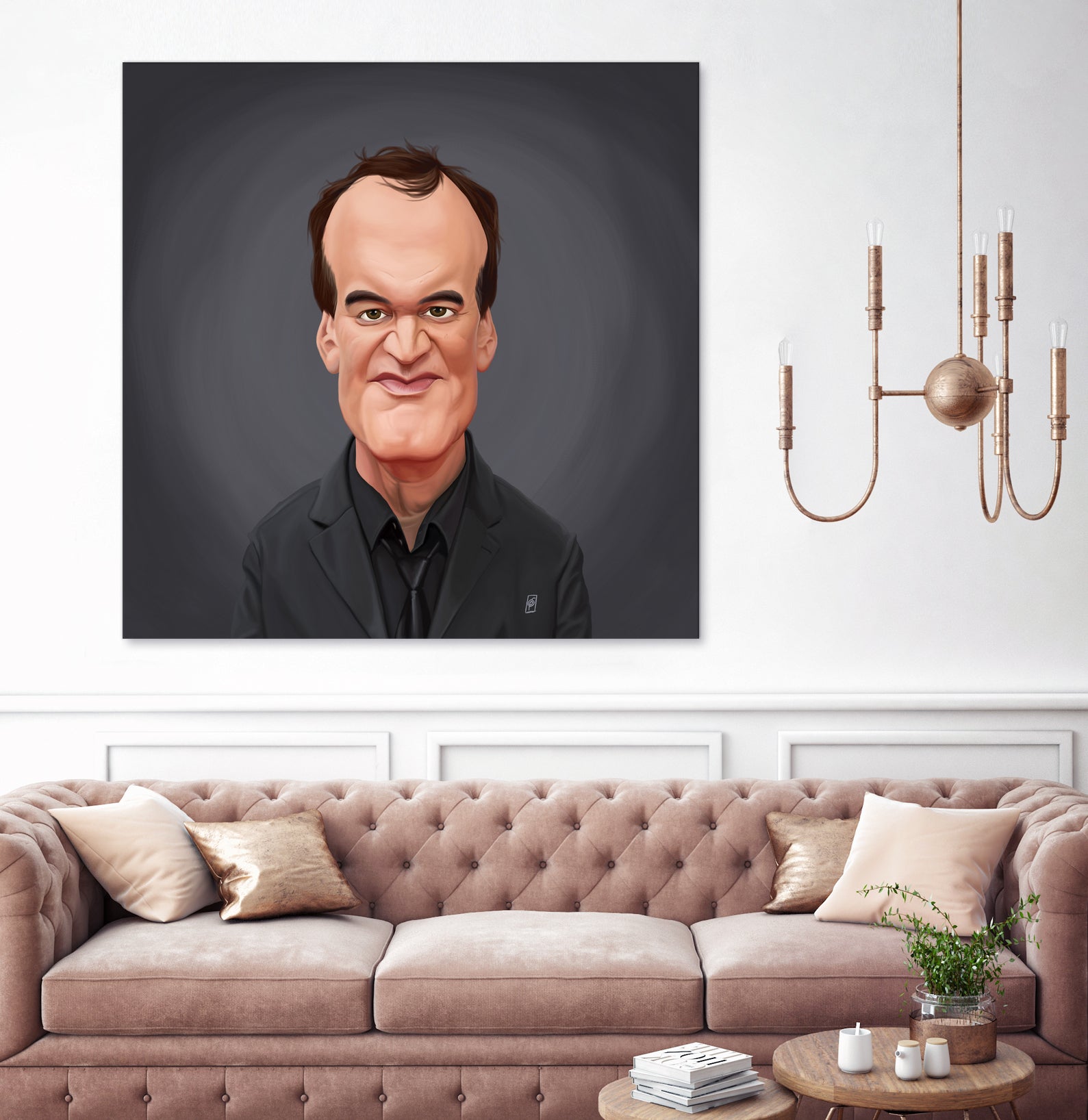 Quentin Tarantino by Rob Snow on GIANT ART - gray digital painting