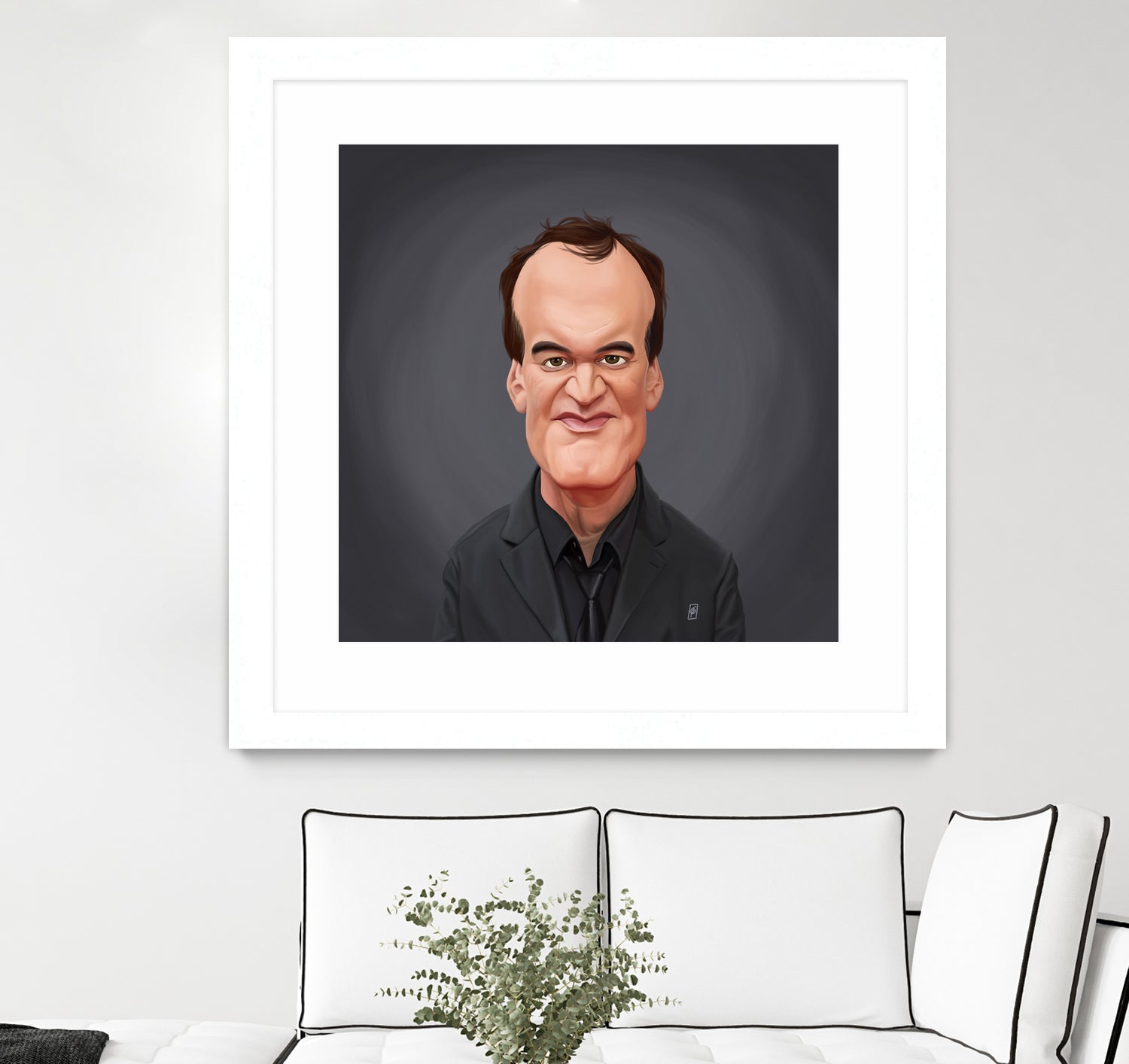 Quentin Tarantino by Rob Snow on GIANT ART - gray digital painting