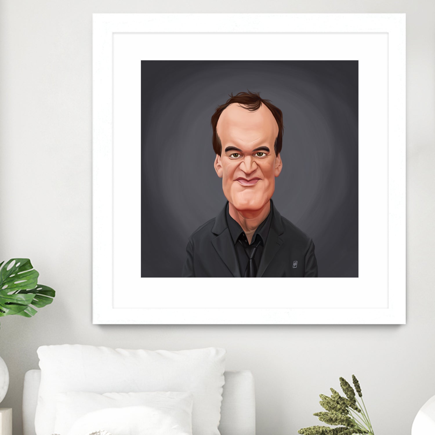 Quentin Tarantino by Rob Snow on GIANT ART - gray digital painting