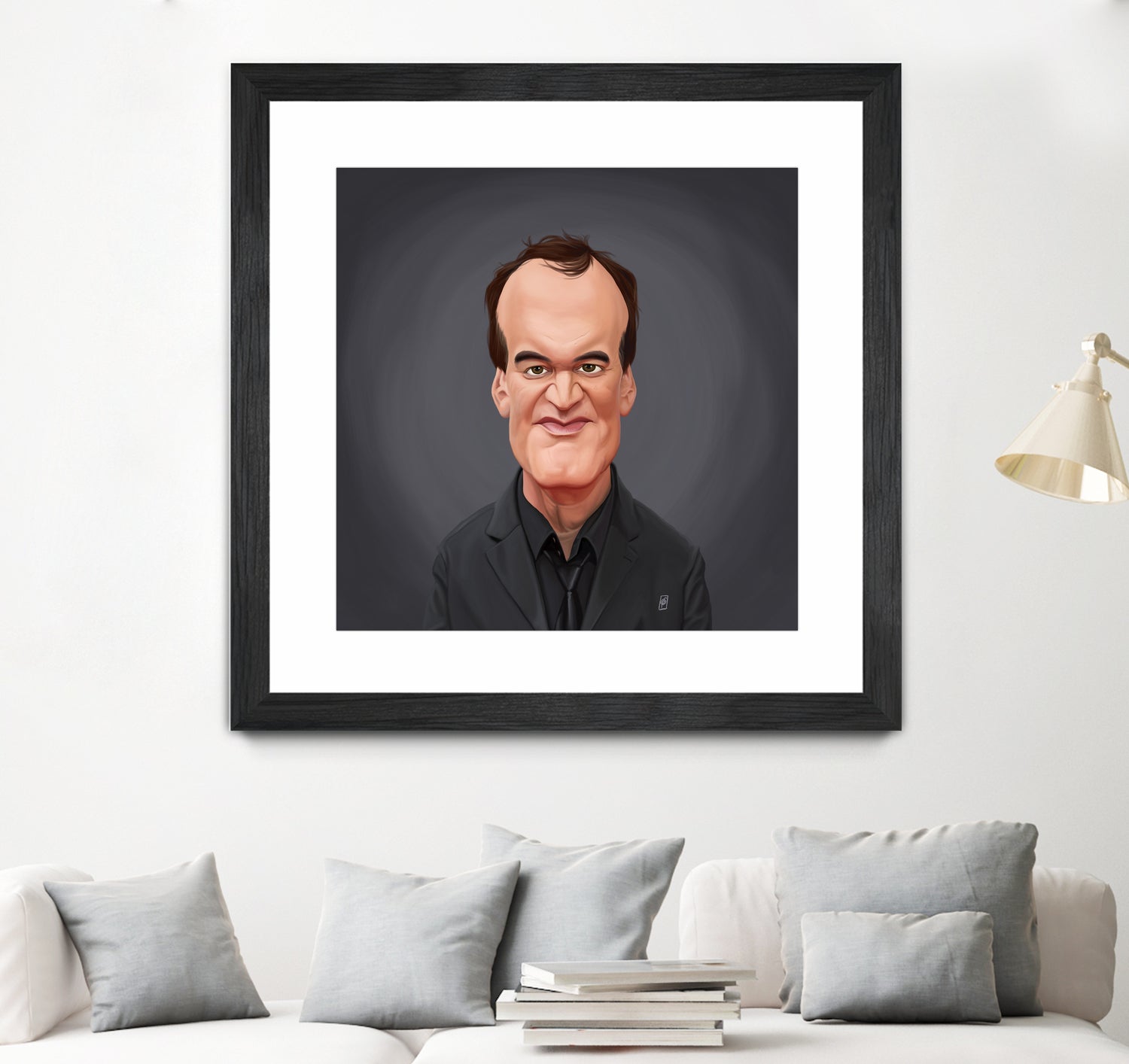 Quentin Tarantino by Rob Snow on GIANT ART - gray digital painting