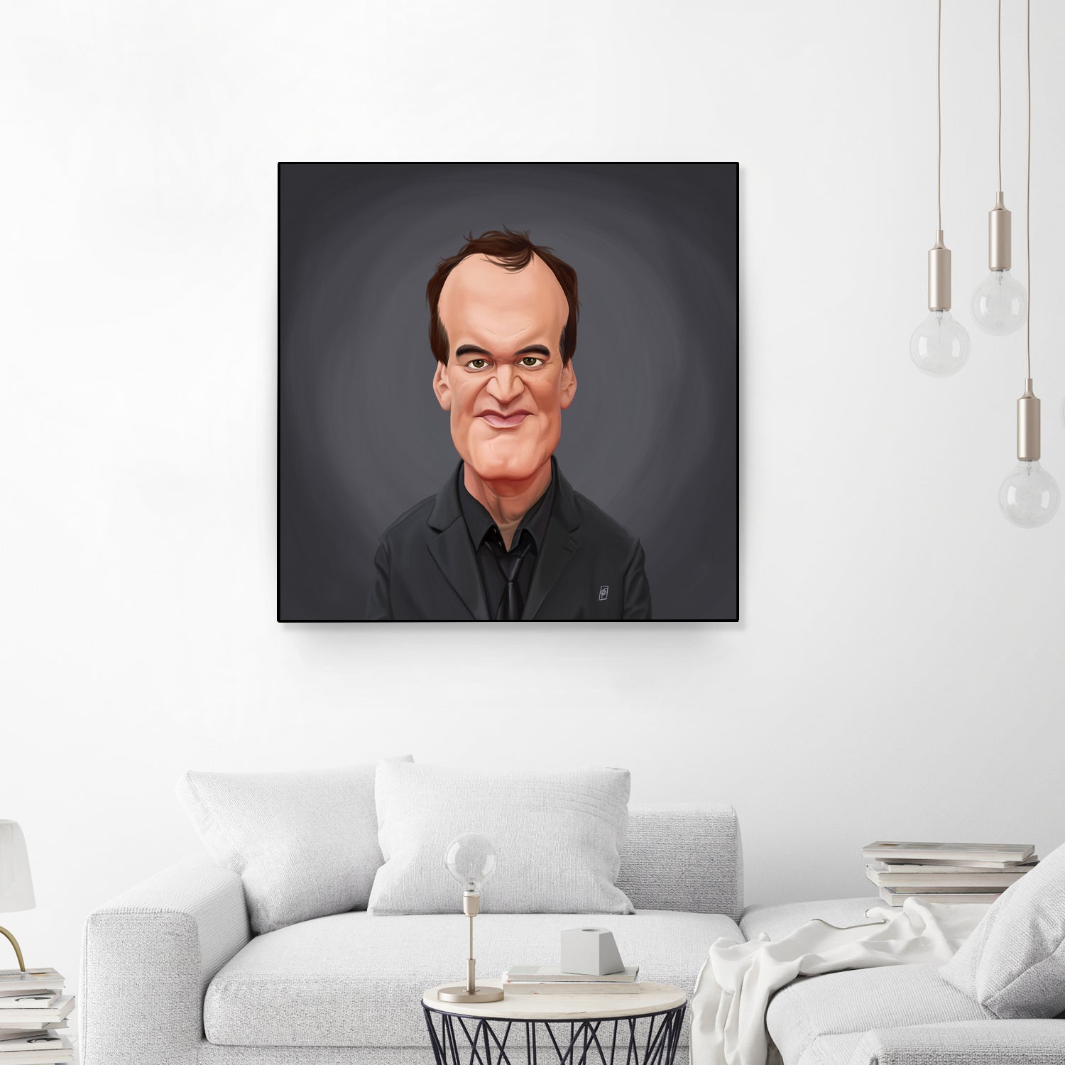 Quentin Tarantino by Rob Snow on GIANT ART - gray digital painting