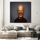 Samuel L Jackson by Rob Snow on GIANT ART - black digital painting