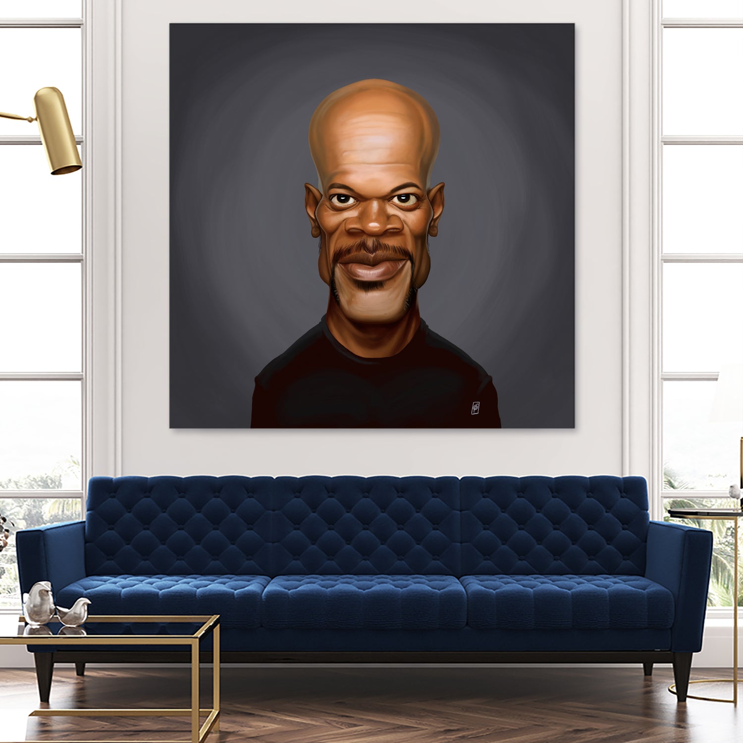 Samuel L Jackson by Rob Snow on GIANT ART - black digital painting