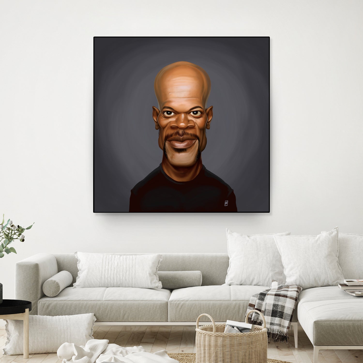 Samuel L Jackson by Rob Snow on GIANT ART - black digital painting