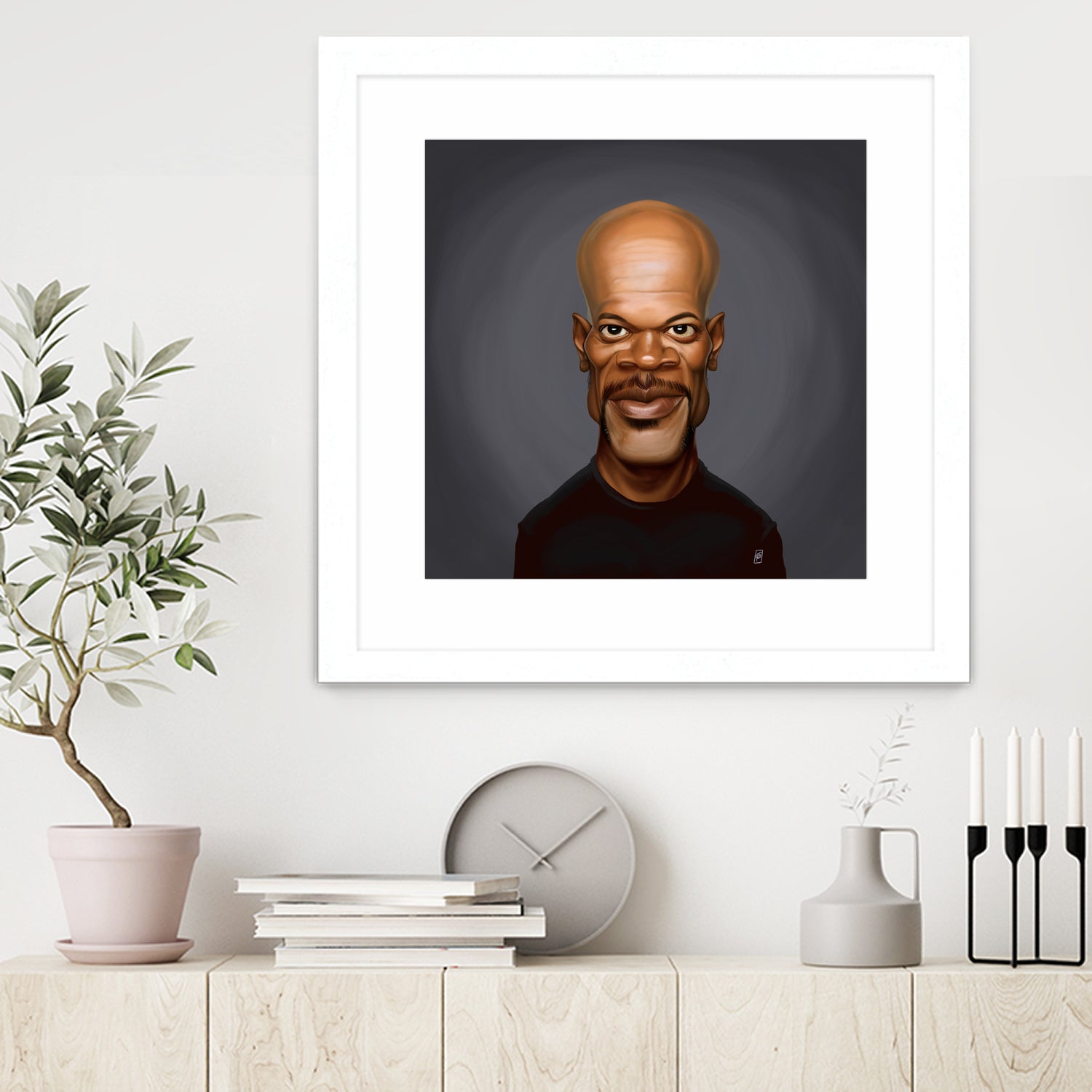 Samuel L Jackson by Rob Snow on GIANT ART - black digital painting