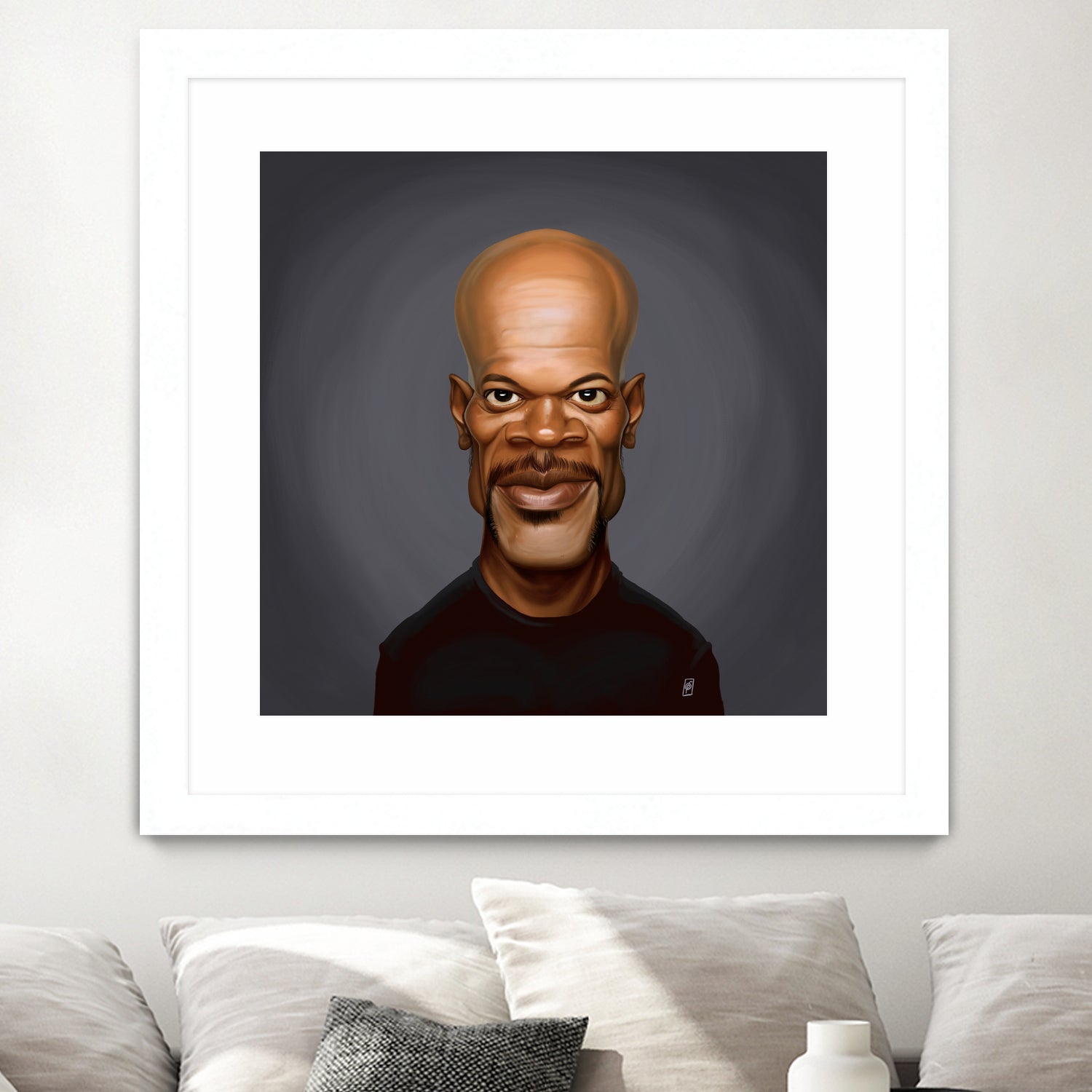 Samuel L Jackson by Rob Snow on GIANT ART - black digital painting