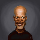 Samuel L Jackson by Rob Snow on GIANT ART - black digital painting