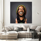 Bob Marley by Rob Snow on GIANT ART - yellow digital painting