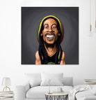 Bob Marley by Rob Snow on GIANT ART - yellow digital painting