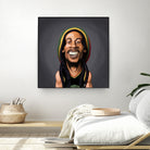 Bob Marley by Rob Snow on GIANT ART - yellow digital painting