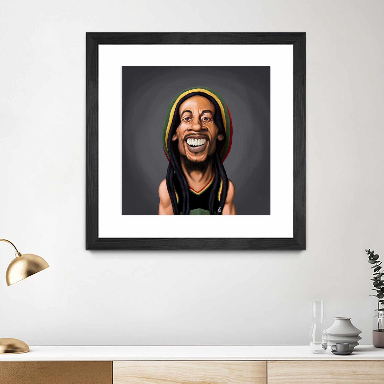 Bob Marley by Rob Snow on GIANT ART - yellow digital painting