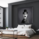 Charlie Chaplin by Rob Snow on GIANT ART - gray digital painting