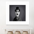 Charlie Chaplin by Rob Snow on GIANT ART - gray digital painting