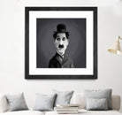 Charlie Chaplin by Rob Snow on GIANT ART - gray digital painting