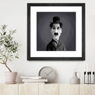 Charlie Chaplin by Rob Snow on GIANT ART - gray digital painting