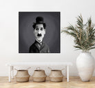 Charlie Chaplin by Rob Snow on GIANT ART - gray digital painting