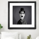 Charlie Chaplin by Rob Snow on GIANT ART - gray digital painting