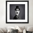 Charlie Chaplin by Rob Snow on GIANT ART - gray digital painting