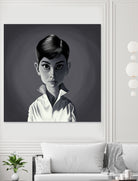 Audrey Hepburn by Rob Snow on GIANT ART - gray digital painting