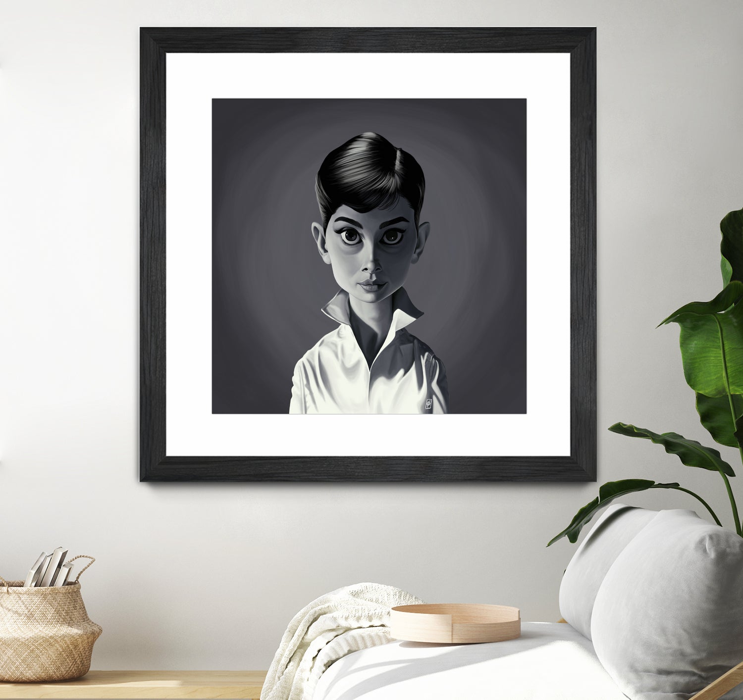 Audrey Hepburn by Rob Snow on GIANT ART - gray digital painting