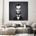 Abraham Lincoln by Rob Snow on GIANT ART - gray digital painting