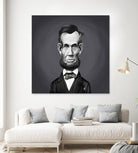 Abraham Lincoln by Rob Snow on GIANT ART - gray digital painting