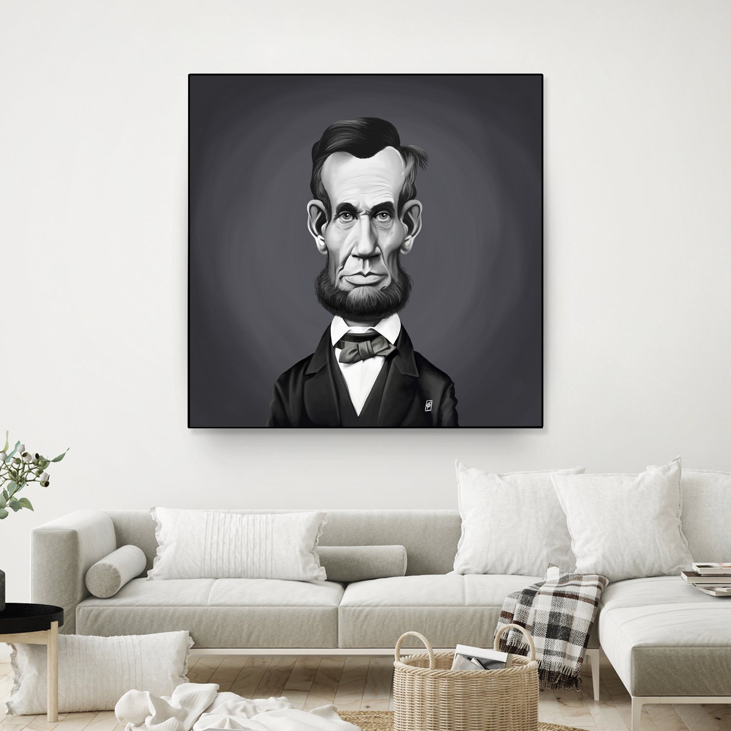 Abraham Lincoln by Rob Snow on GIANT ART - gray digital painting