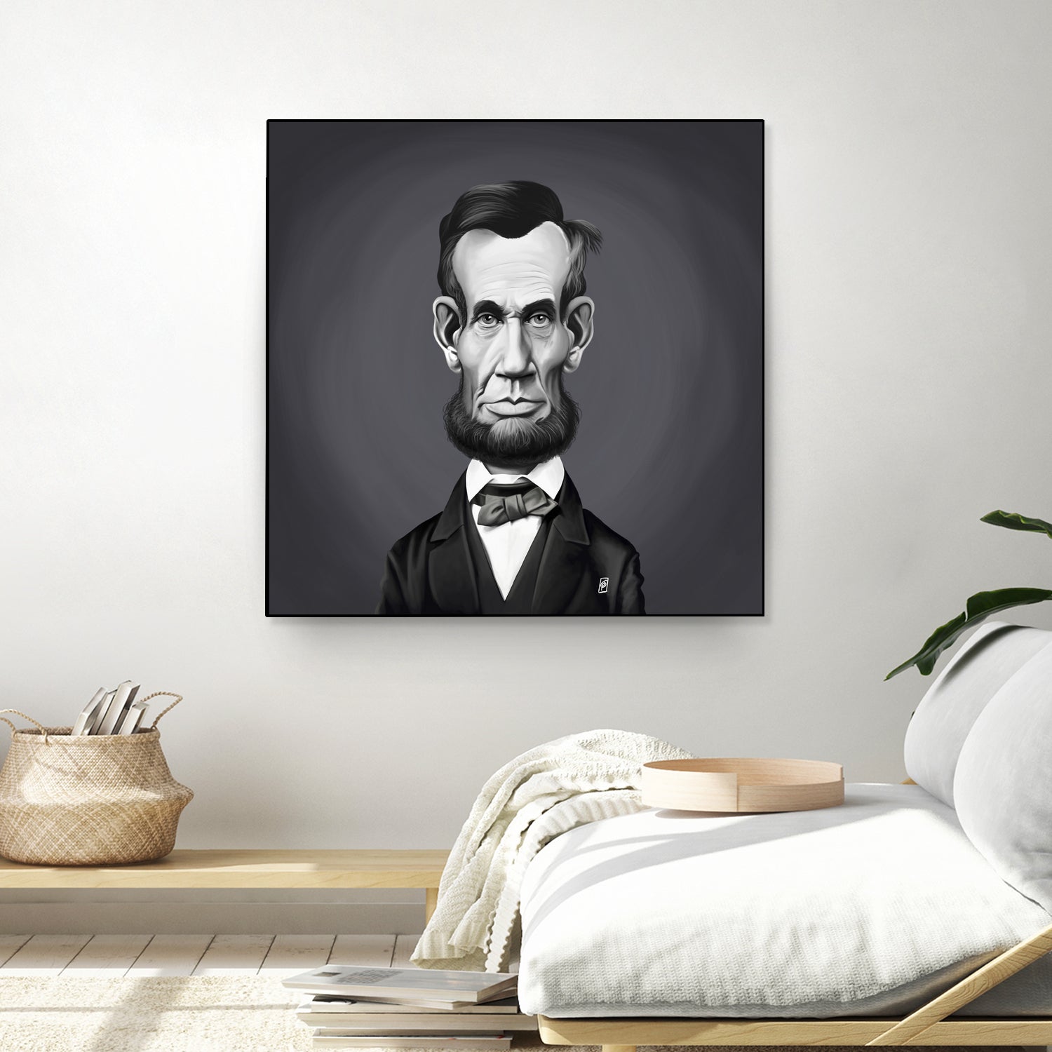 Abraham Lincoln by Rob Snow on GIANT ART - gray digital painting