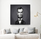 Abraham Lincoln by Rob Snow on GIANT ART - gray digital painting