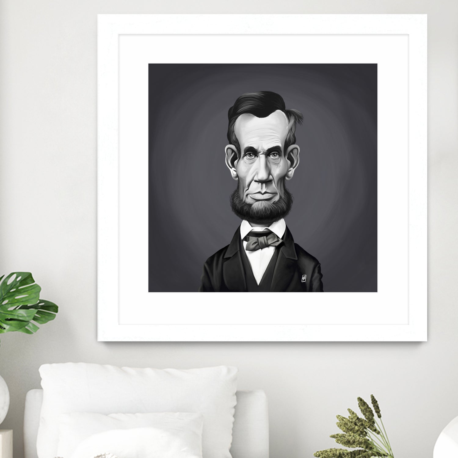 Abraham Lincoln by Rob Snow on GIANT ART - gray digital painting