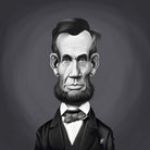 Abraham Lincoln by Rob Snow on GIANT ART - gray digital painting