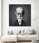 Sigmund Freud by Rob Snow on GIANT ART - gray digital painting