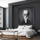 Sigmund Freud by Rob Snow on GIANT ART - gray digital painting