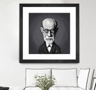 Sigmund Freud by Rob Snow on GIANT ART - gray digital painting