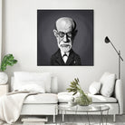 Sigmund Freud by Rob Snow on GIANT ART - gray digital painting