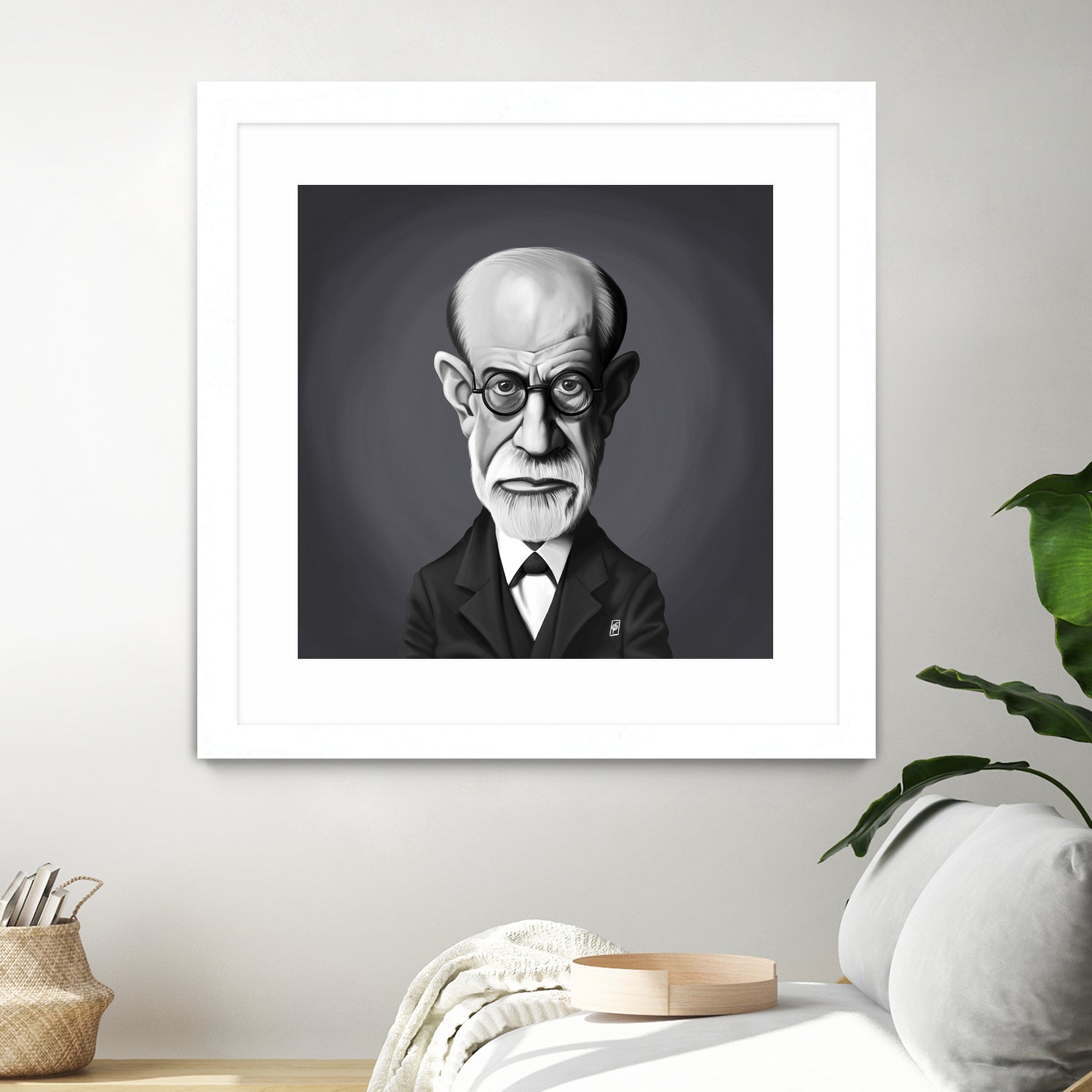 Sigmund Freud by Rob Snow on GIANT ART - gray digital painting