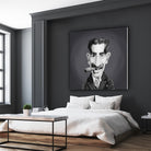 Groucho Marx by Rob Snow on GIANT ART - gray digital painting