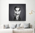 Groucho Marx by Rob Snow on GIANT ART - gray digital painting