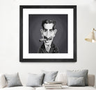 Groucho Marx by Rob Snow on GIANT ART - gray digital painting