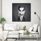 Groucho Marx by Rob Snow on GIANT ART - gray digital painting