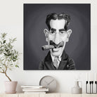 Groucho Marx by Rob Snow on GIANT ART - gray digital painting