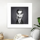 Groucho Marx by Rob Snow on GIANT ART - gray digital painting