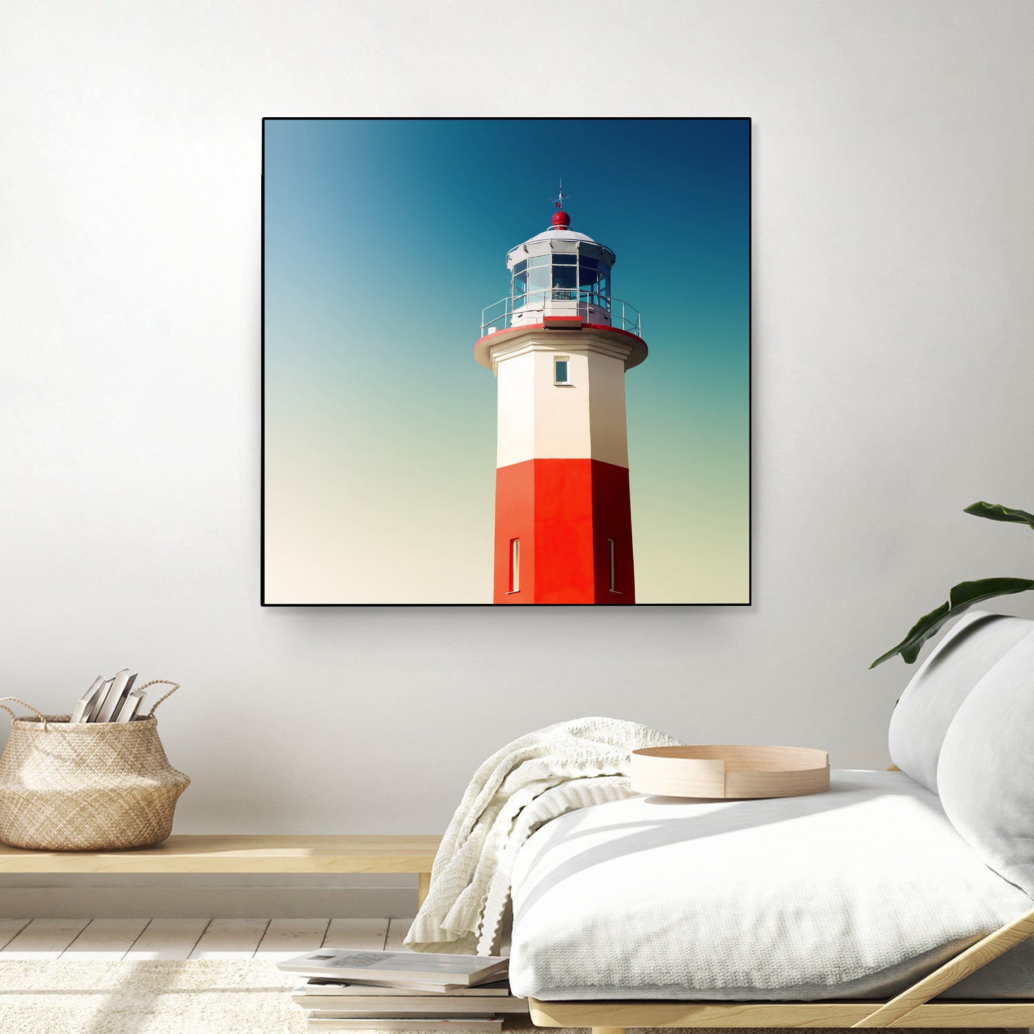 Lighthouse by Dmitry Belousov on GIANT ART - red photo illustration