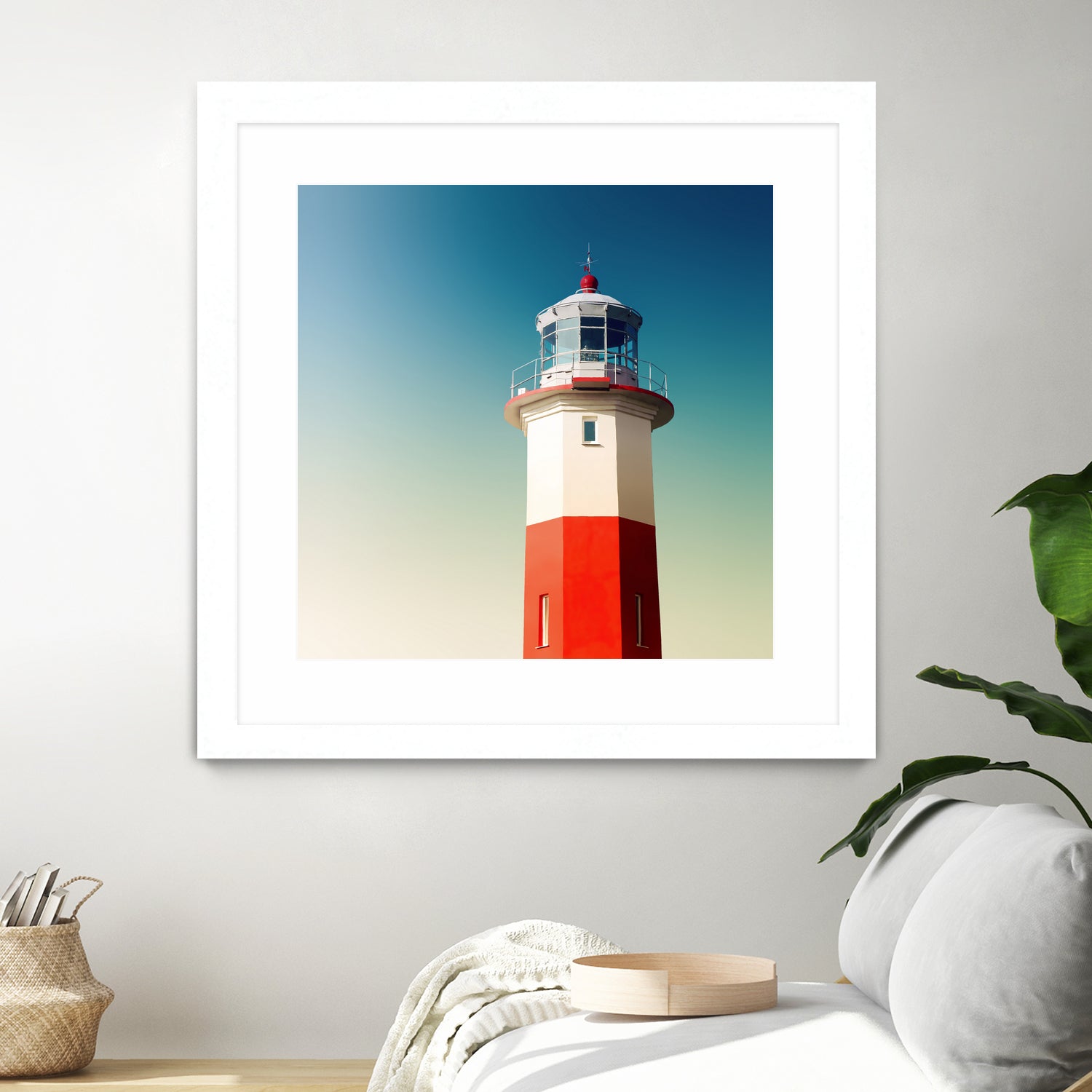 Lighthouse by Dmitry Belousov on GIANT ART - red photo illustration