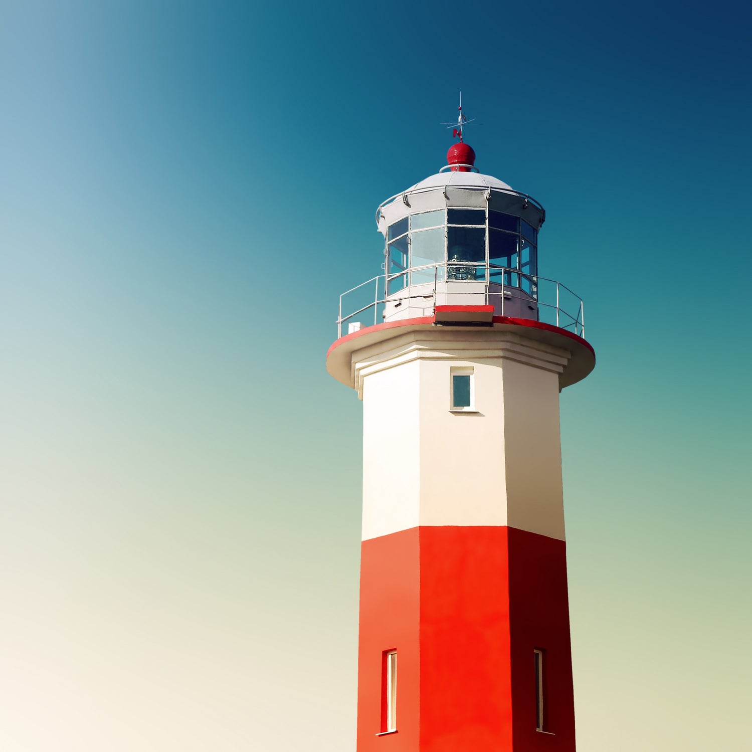 Lighthouse by Dmitry Belousov on GIANT ART - red photo illustration