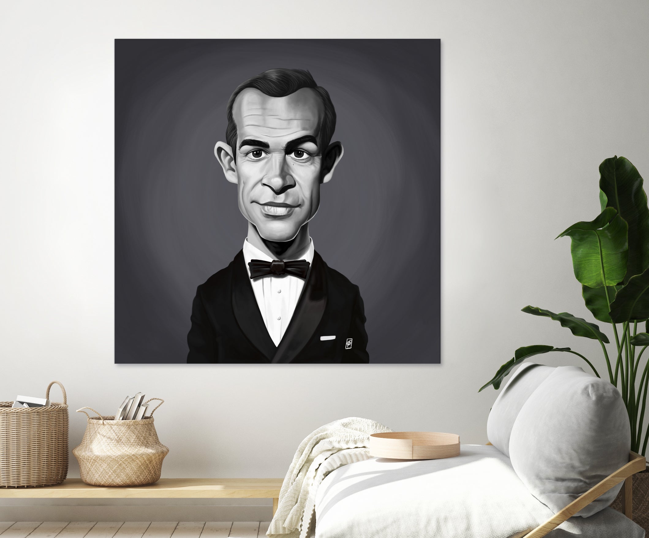 Sean Connery by Rob Snow on GIANT ART - gray digital painting