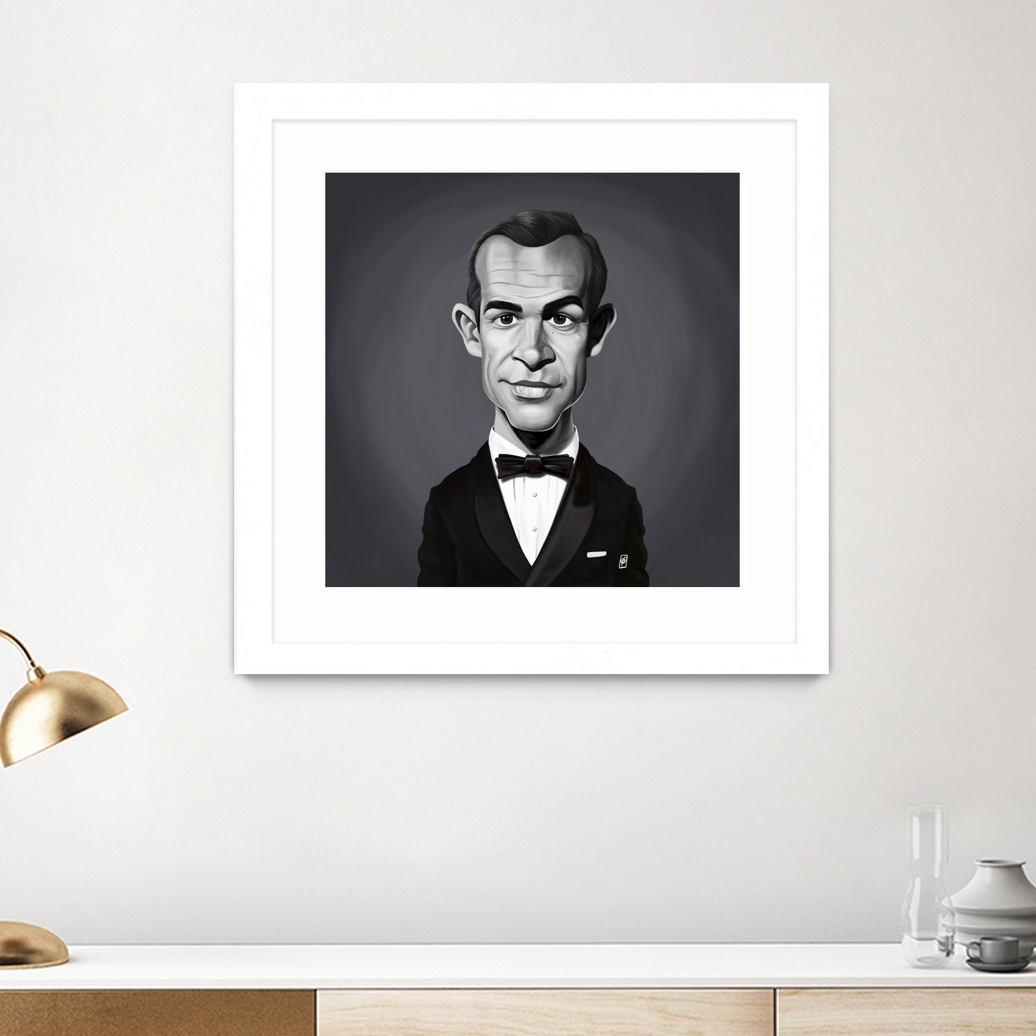 Sean Connery by Rob Snow on GIANT ART - gray digital painting