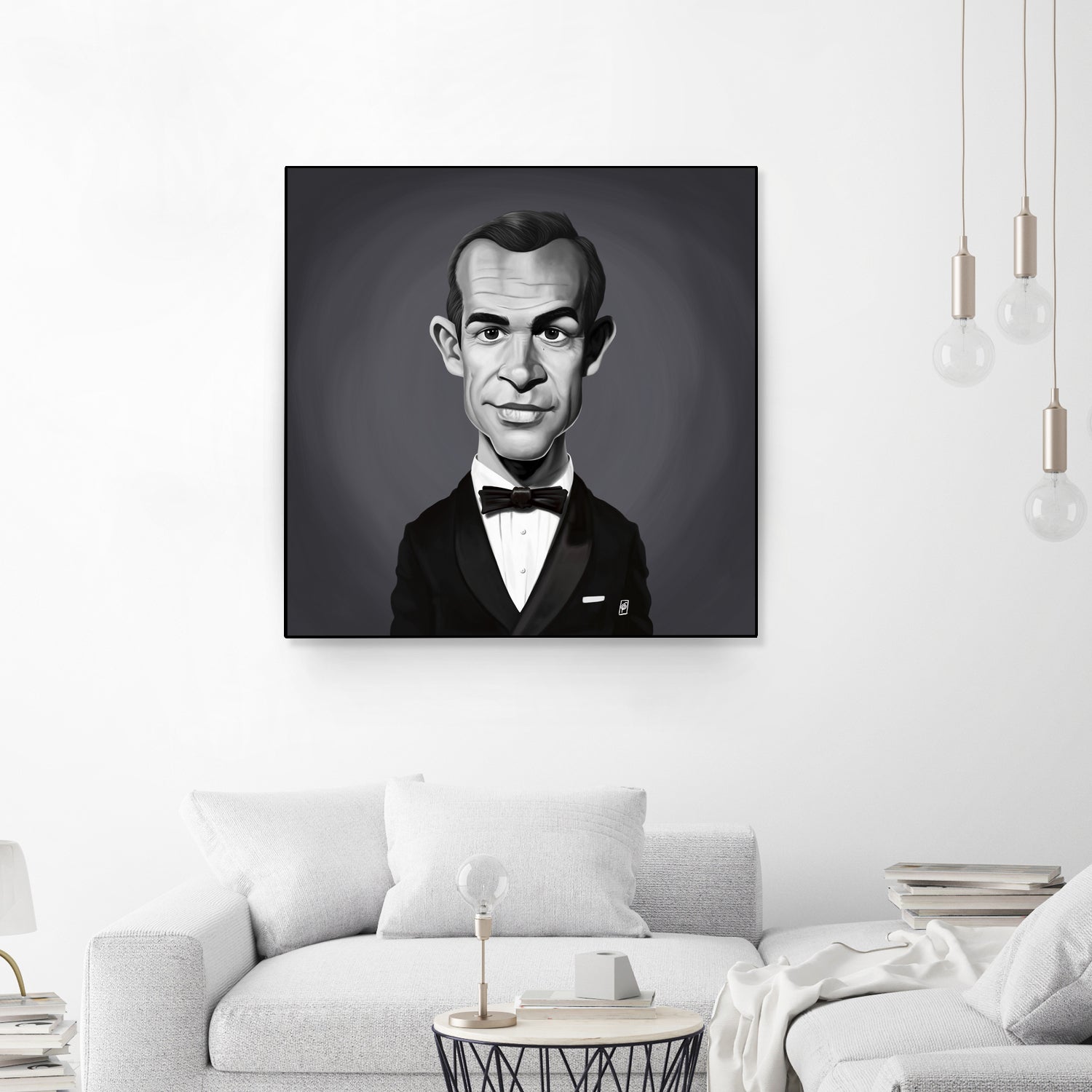 Sean Connery by Rob Snow on GIANT ART - gray digital painting