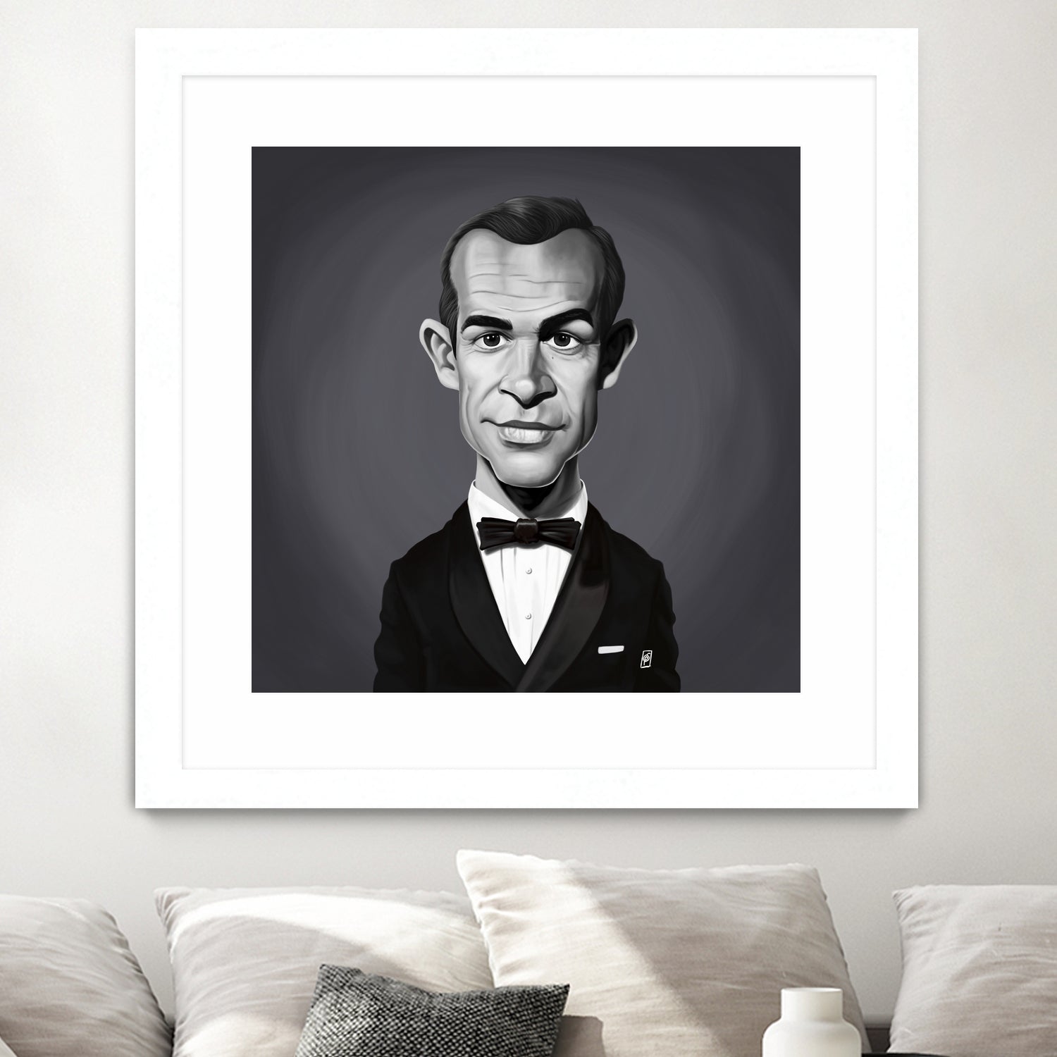 Sean Connery by Rob Snow on GIANT ART - gray digital painting