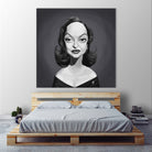 Bette Davis by Rob Snow on GIANT ART - gray digital painting